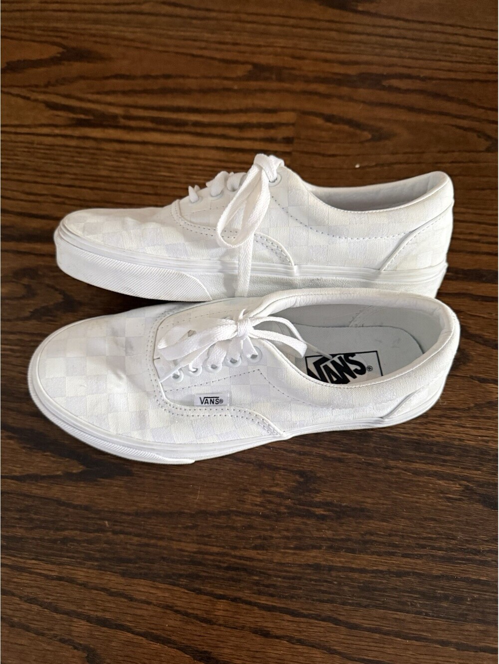 Vans Doheny Authentic Checkerboard White Shoes Mens 6.5 Womens 8 New No Box